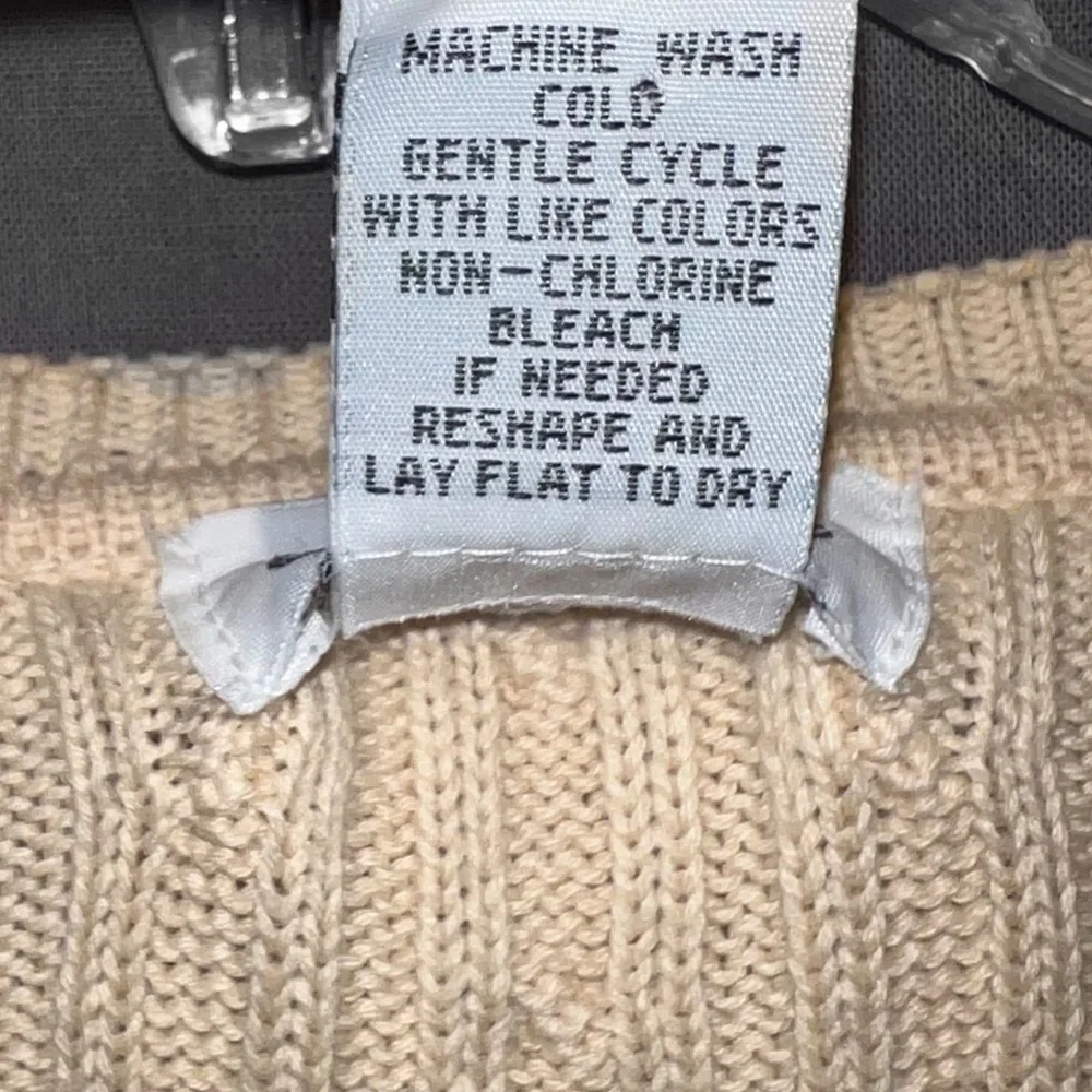 Beige Cable Knit Sweater - Picture 5 of 5